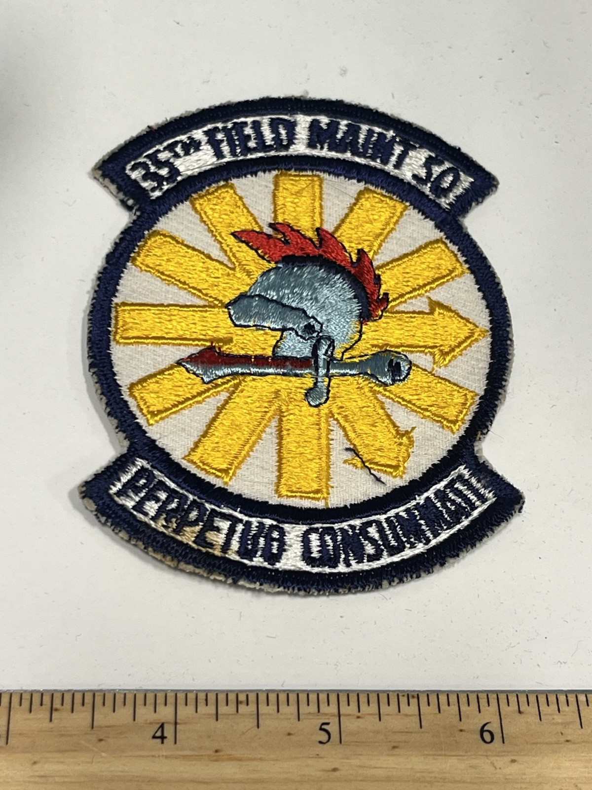 Original Post Ww2 35th Field Maintenance Squadron Patch Insignia