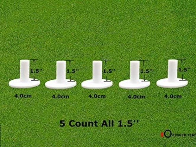 5 Pack Golf Rubber Tees: Perfect Sizes for Indoor & Outdoor Practice