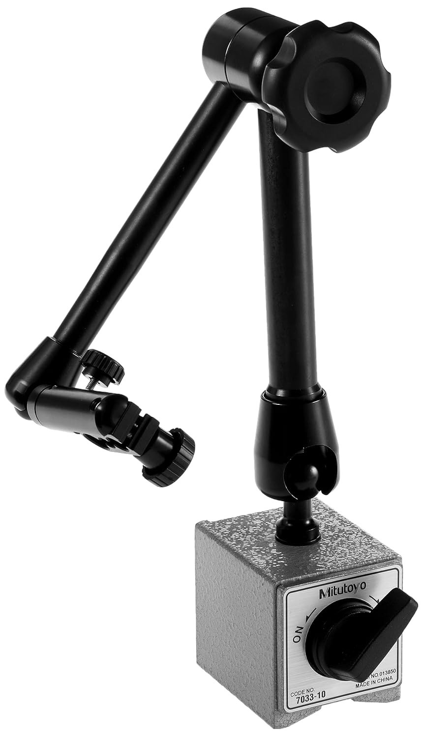 Mitutoyo 7033-10 Magnetic Stand Adjustable Base Precision Indicator Holder Tool
