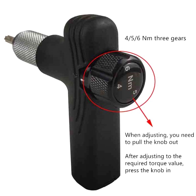 Adjustable Torque Driver 4, 5, 6 Nm Includes 3, 4, 5mm Allen