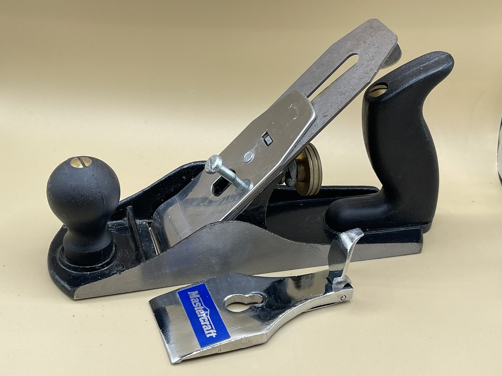 Mastercraft No.4 Smooth Plane Blade Hard Plastic Handle Quick Release Adjustable