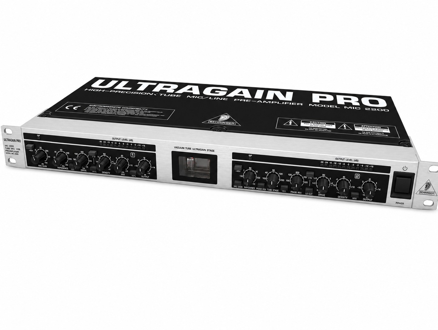 Behringer Ultragain Pro MIC 2200 Tube MIC/LINE  Amplifier,UNTESTED.
