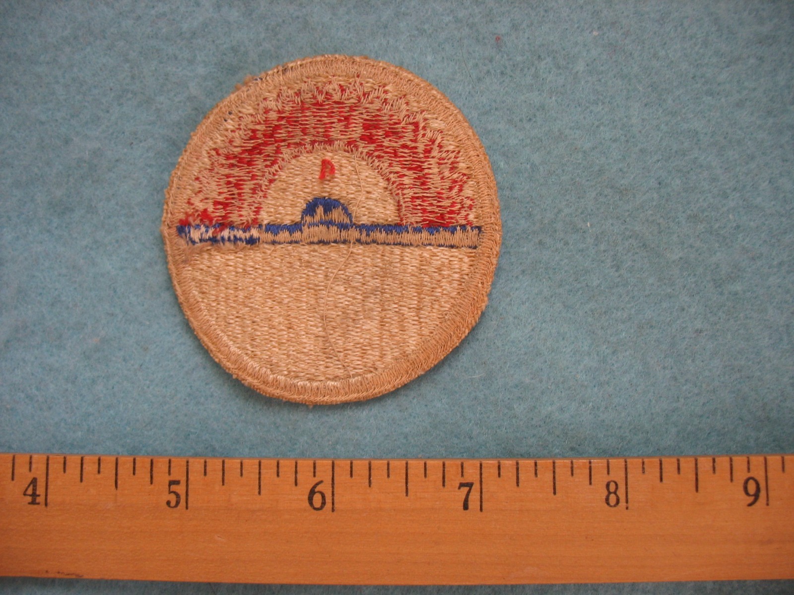 Original used WWII US Army Labrador NE Canada Command whiteback patch