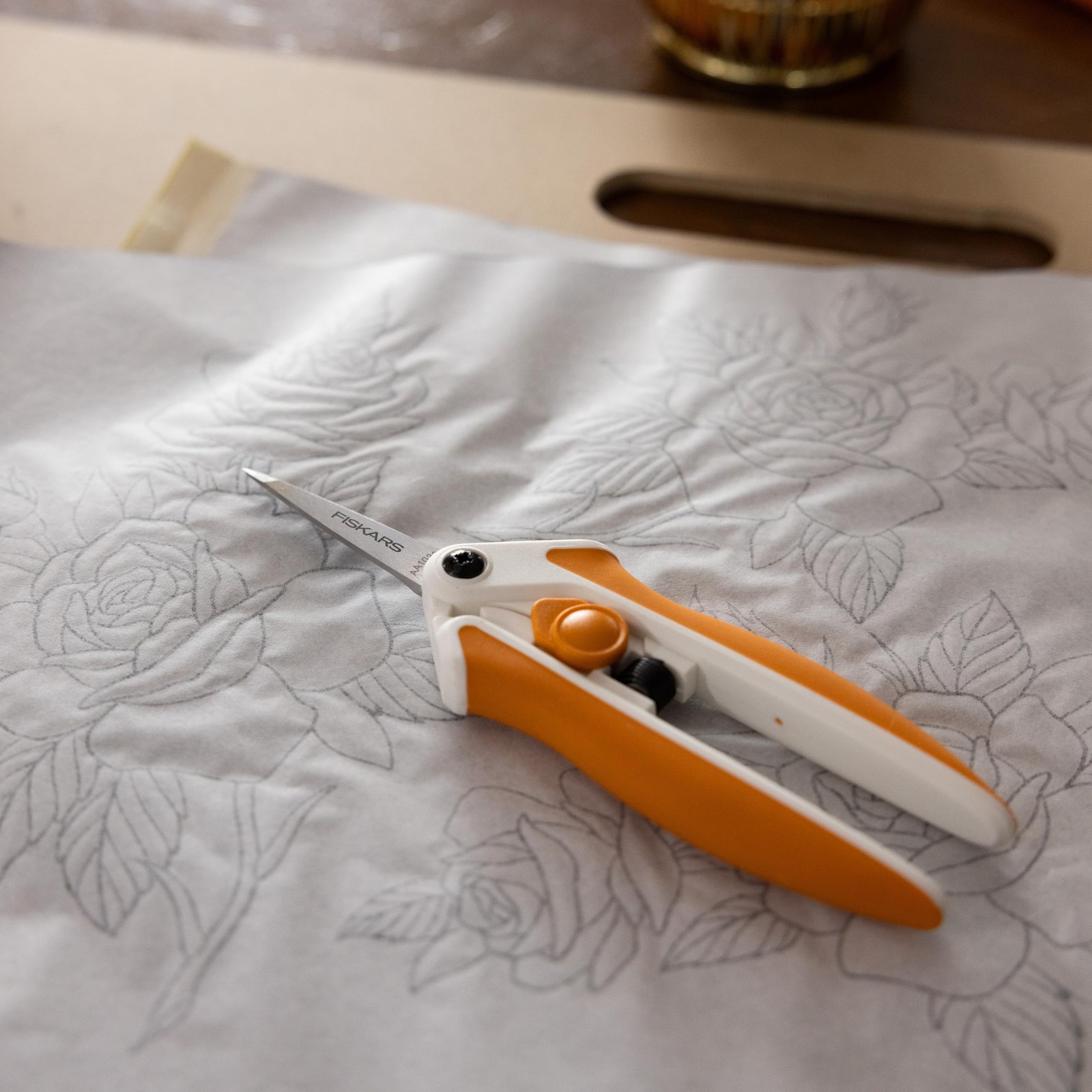 Fiskars Micro-Tip Spring Assisted Scissors, Precision Cutting Stainless Steel