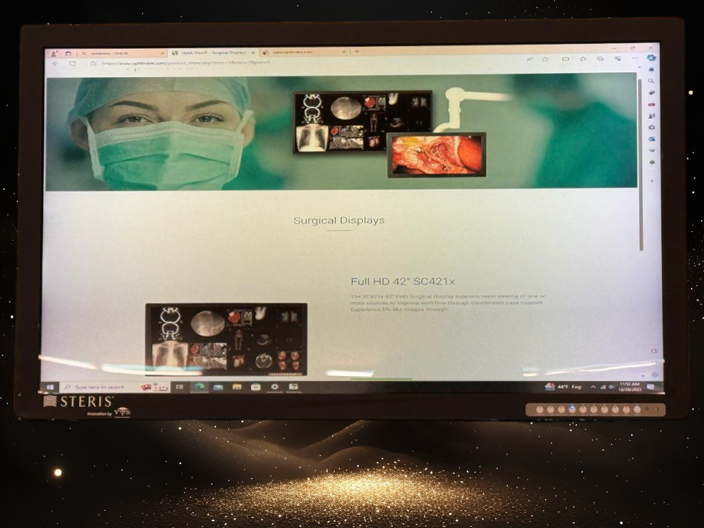 STERIS Optik View SC4211 Endoscopic / Surgical 42"Monitor QCP/LCD003-VTS Ver:1