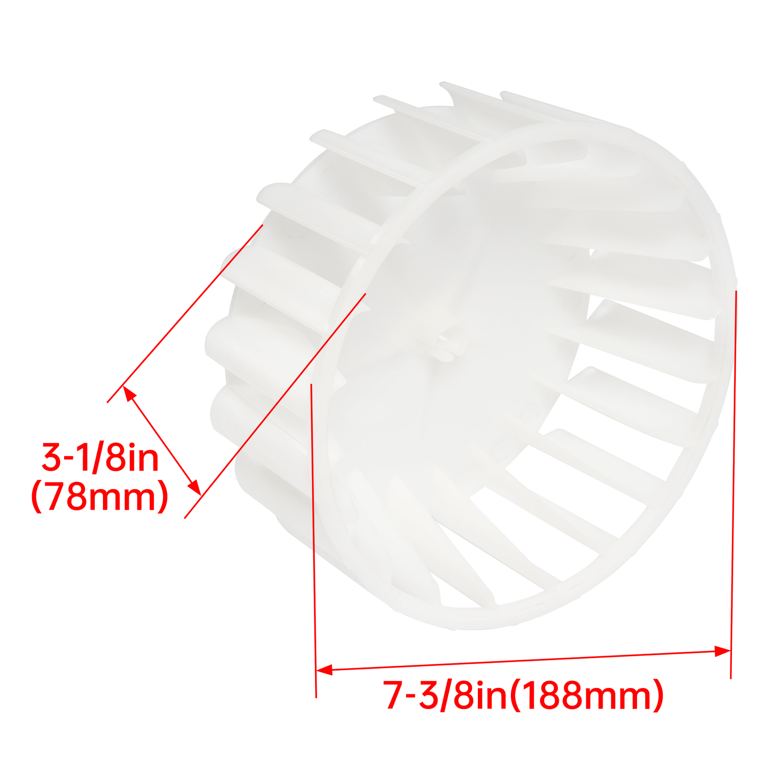 Dryer Blower Fan Wheel Fits Whirlpool Maytag 303836 Y303836 AP4294048 PS2200270