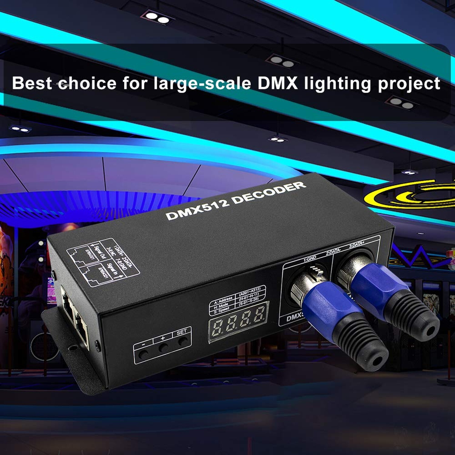 High Power Dmx Led Decoder Controller Led DMX 512 Dimmer Driver DC12V-24V for...