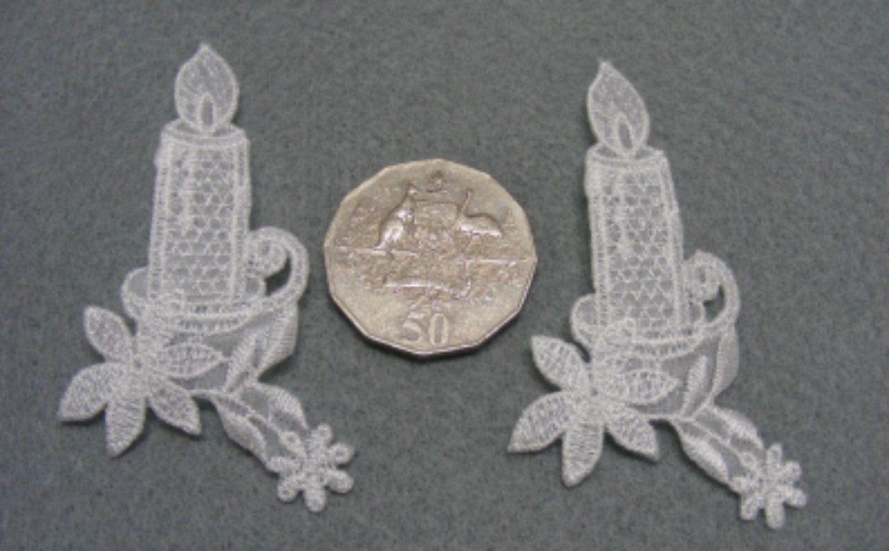 Christening Motifs - Candles - Pkt 2