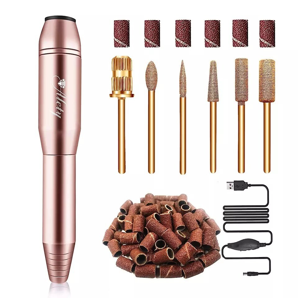 Dremel Nail Polish for File Gel Acrylic Grinder Buffer Tool Finger Drill Kit NEW