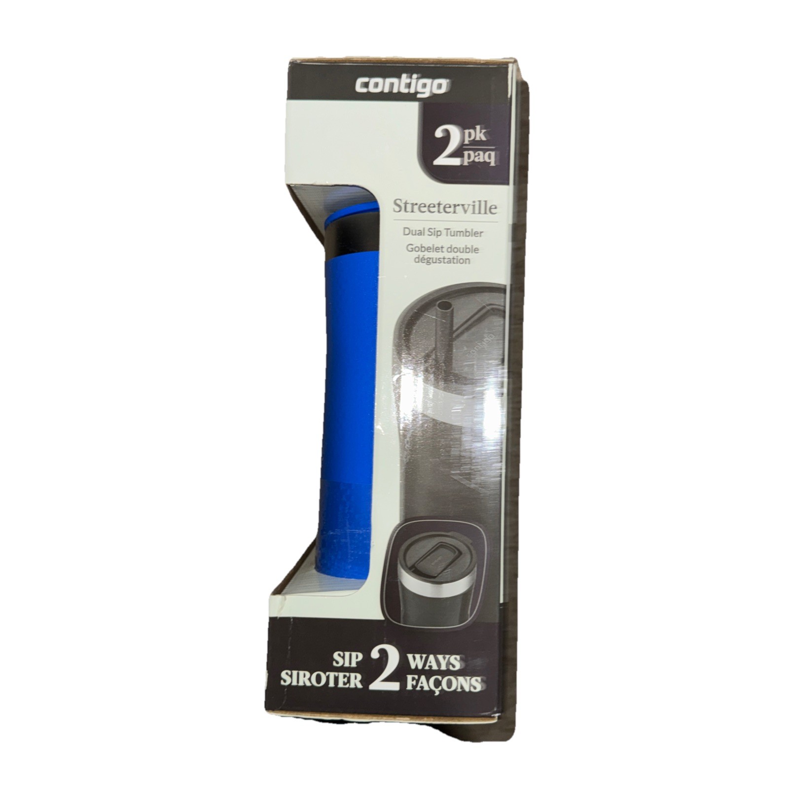 Contigo StreeterVille Tumbler Set 24FL/710Ml Each Black/Blue
