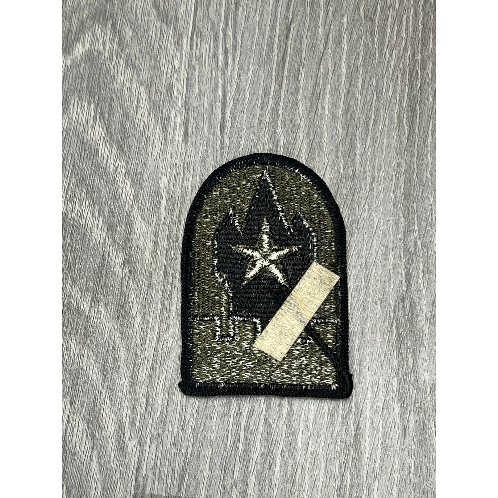Vtg Military Patch Vietnam Era Army Engineer Command Black Olive Green
