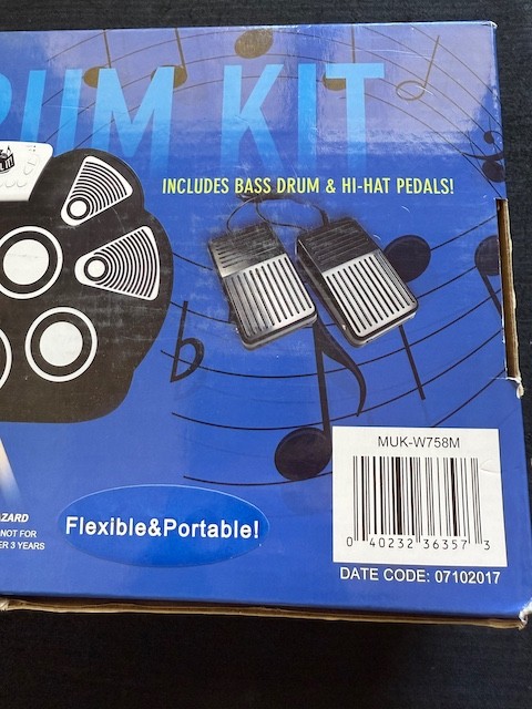 Mukikim Rock And Roll It Flexible Roll-Up Drum Kit