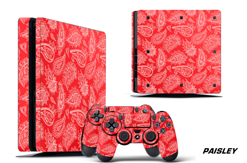 Skin Decal Wrap For PS4 Slim Playstation 4 SLIM Console + Controller Stickers PS