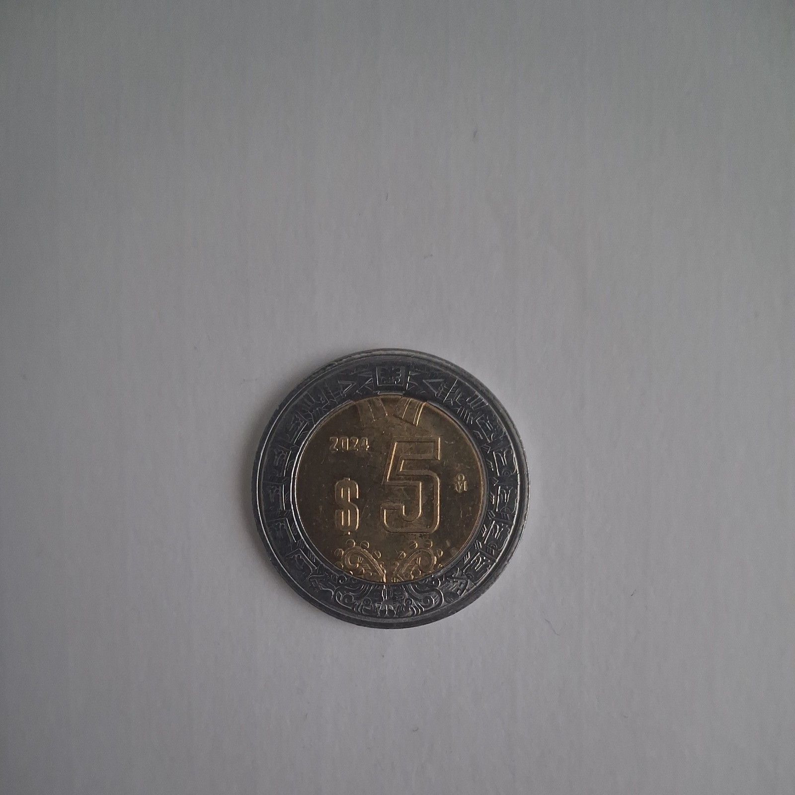 Mexico, 2024 - 5 Pesos,  Bi-Metallic