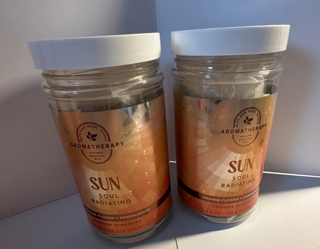 Bath & Body Works Aromatherapy Sun Orange Flower & Sandalwood  Steamers x2 New