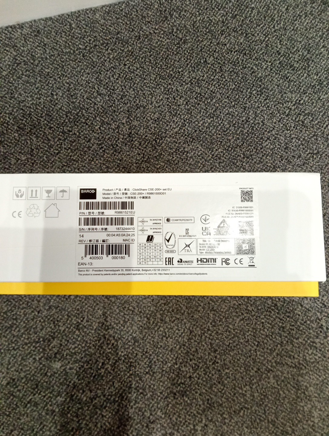 Barco ClickShare CSE-200 + Presentation System - Black R9861521EU