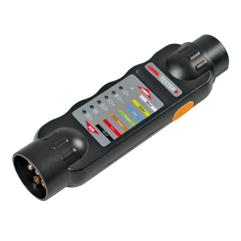 Tester for lights trailers headlights trolleys with adapters 12v plug sockets