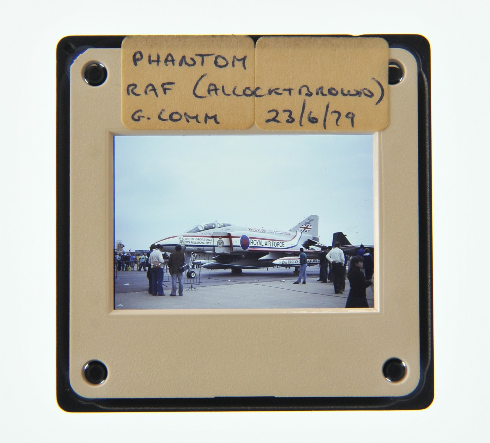 35MM SLIDE AIRCRAFT 1979 MCDONNELL DOUGLAS F-4C PHANTOM II RAF AT G/HAM COM. A76