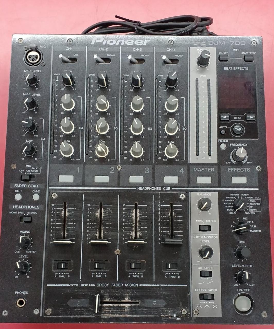 Pioneer DJ DJM-700 Black 4-Channel Digital DJ Mixer Tested