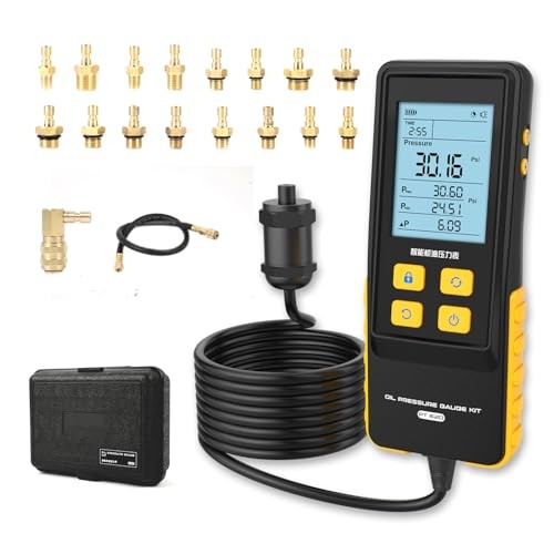 PT620 Oil Pressure Tester 0-426.6PSI High Accuracy Digital Oil Pressure Gauge