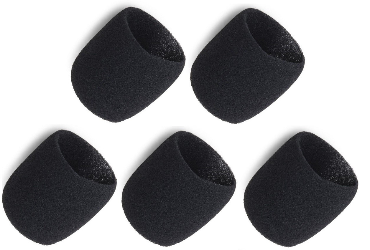 5 Black Insert Windscreen Beta 87 mic Foam for shure Beta 87A 87C Microphone