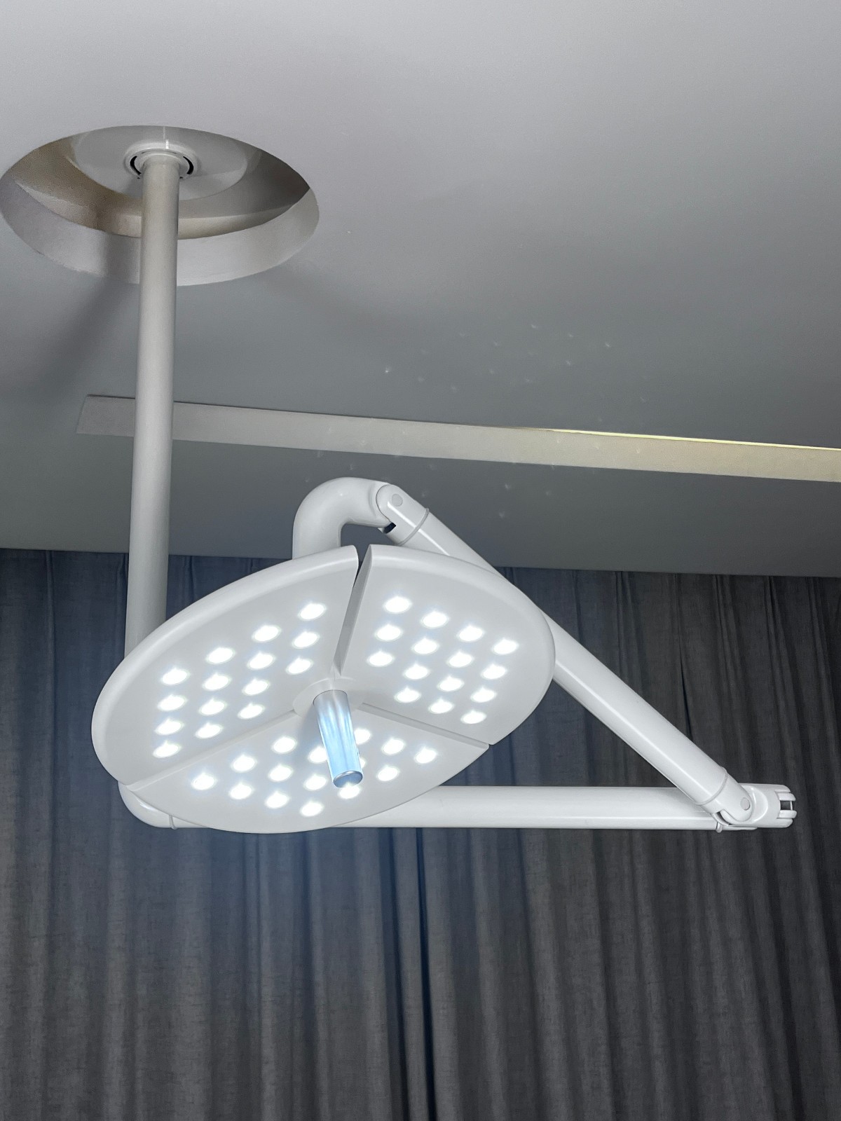 80W Dental 45 Leds Shadowless Surgical Light Ceiling-Mounted Veterinary Light