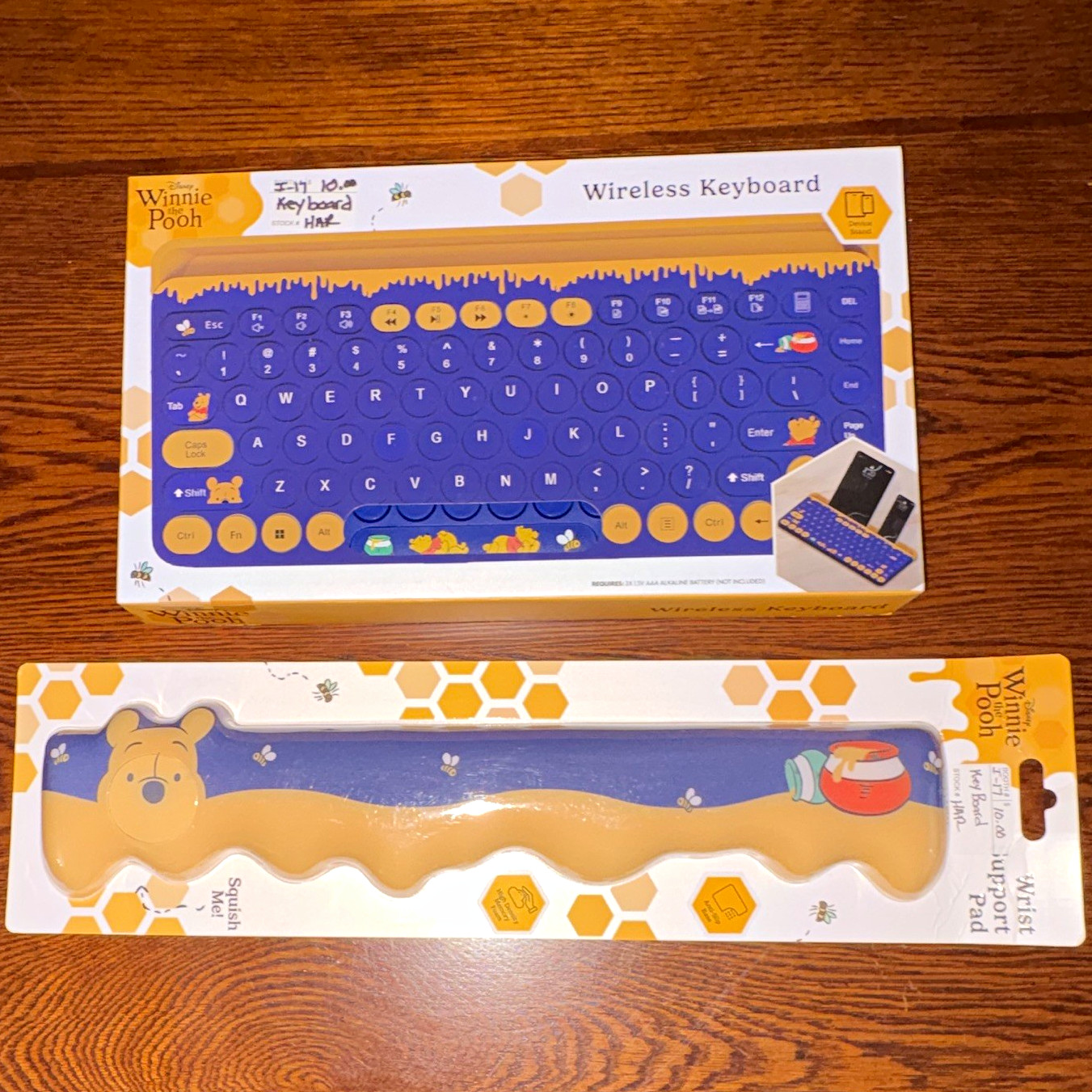 Disney Winnie the Pooh Wireless Keyboard Blue/Yellow ST-100S