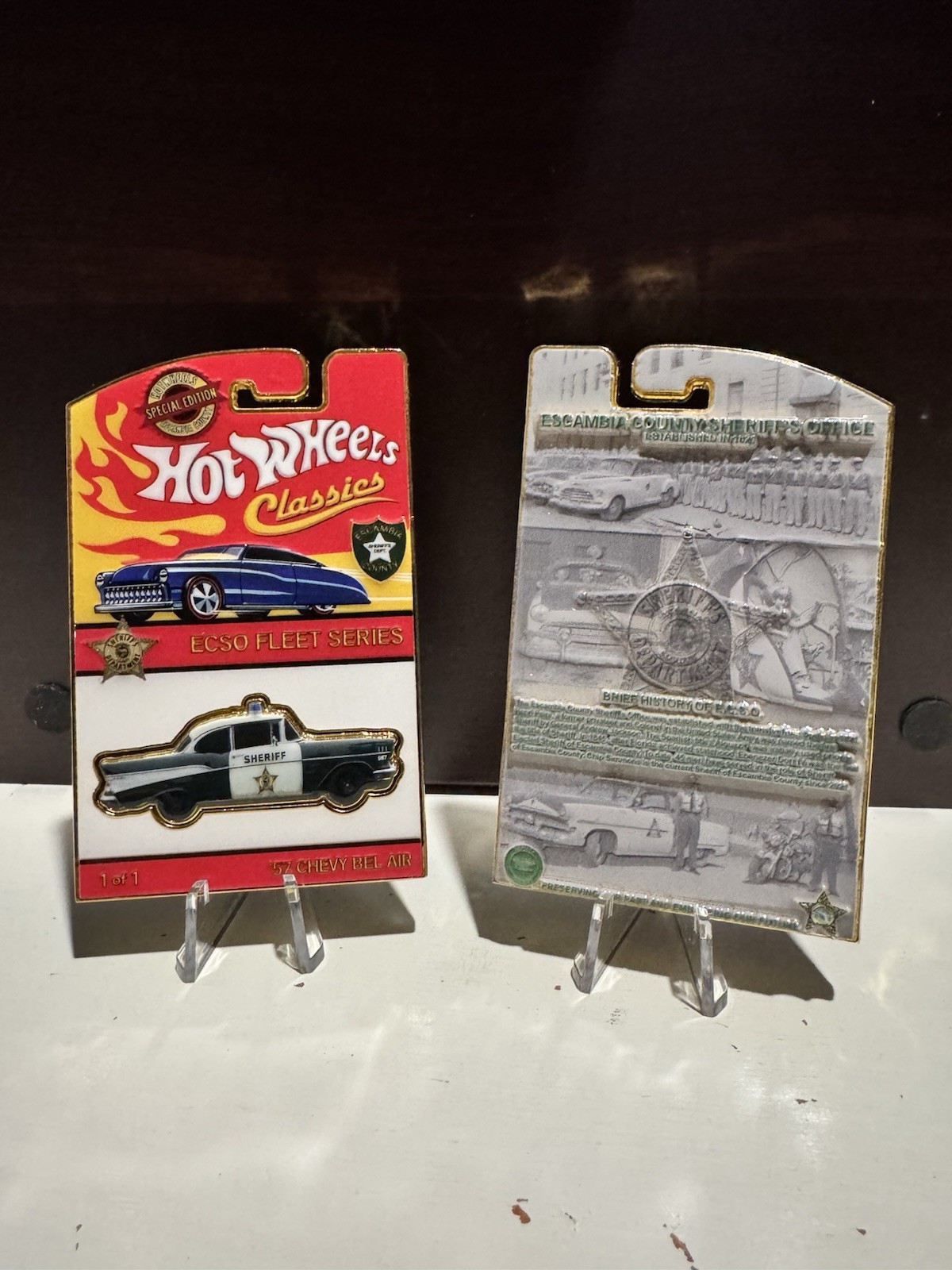 Escambia Sheriff Hotwheels style Fleet Series challenge coin