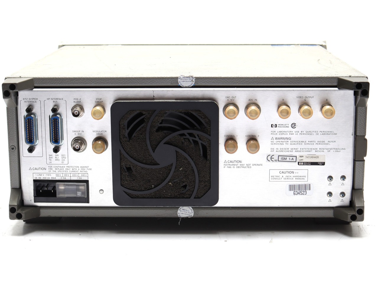 Hewlett Packard 8757D Scalar Network Analyzer, 110GHz