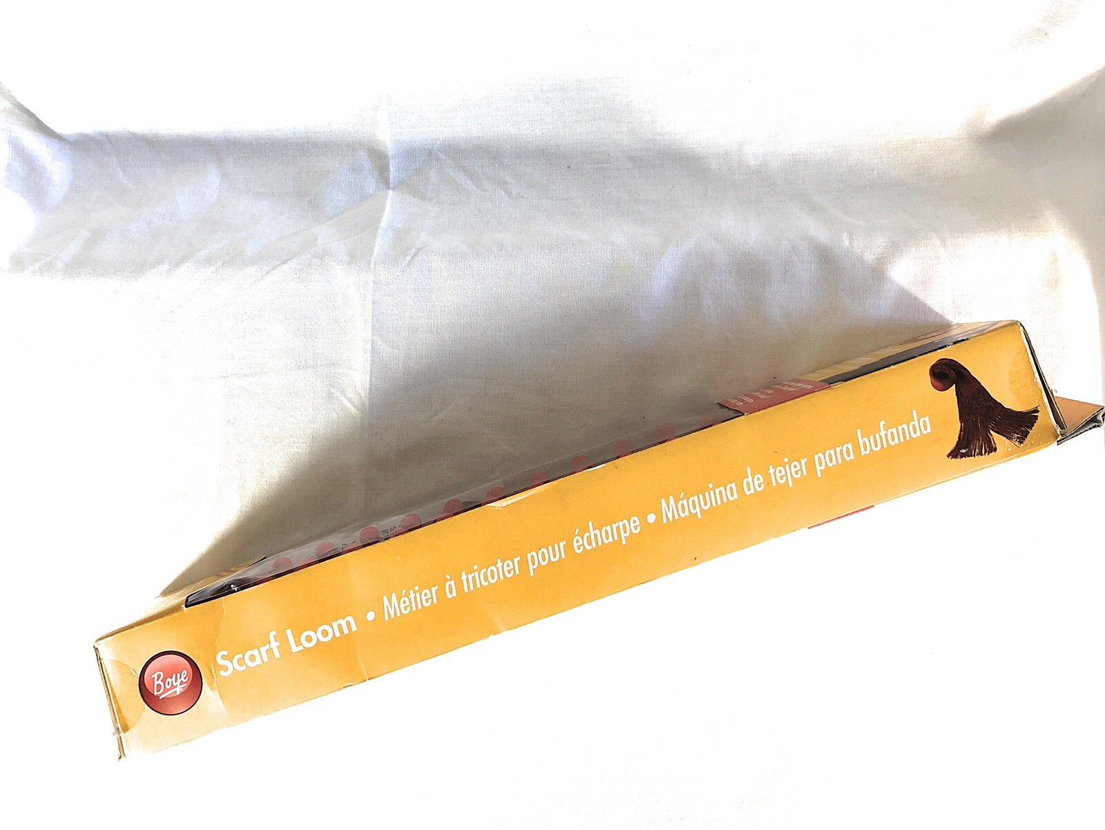 Boye 15-inch Rectangular Scarf Loom Tool 4 Piece Set 15" Loom Hook Needle Manual