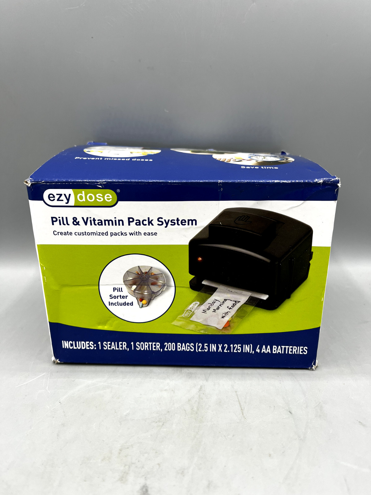 EZY DOSE Pill Pack System Medicine Vitamin Sealer Organizer 200 Bags NEW