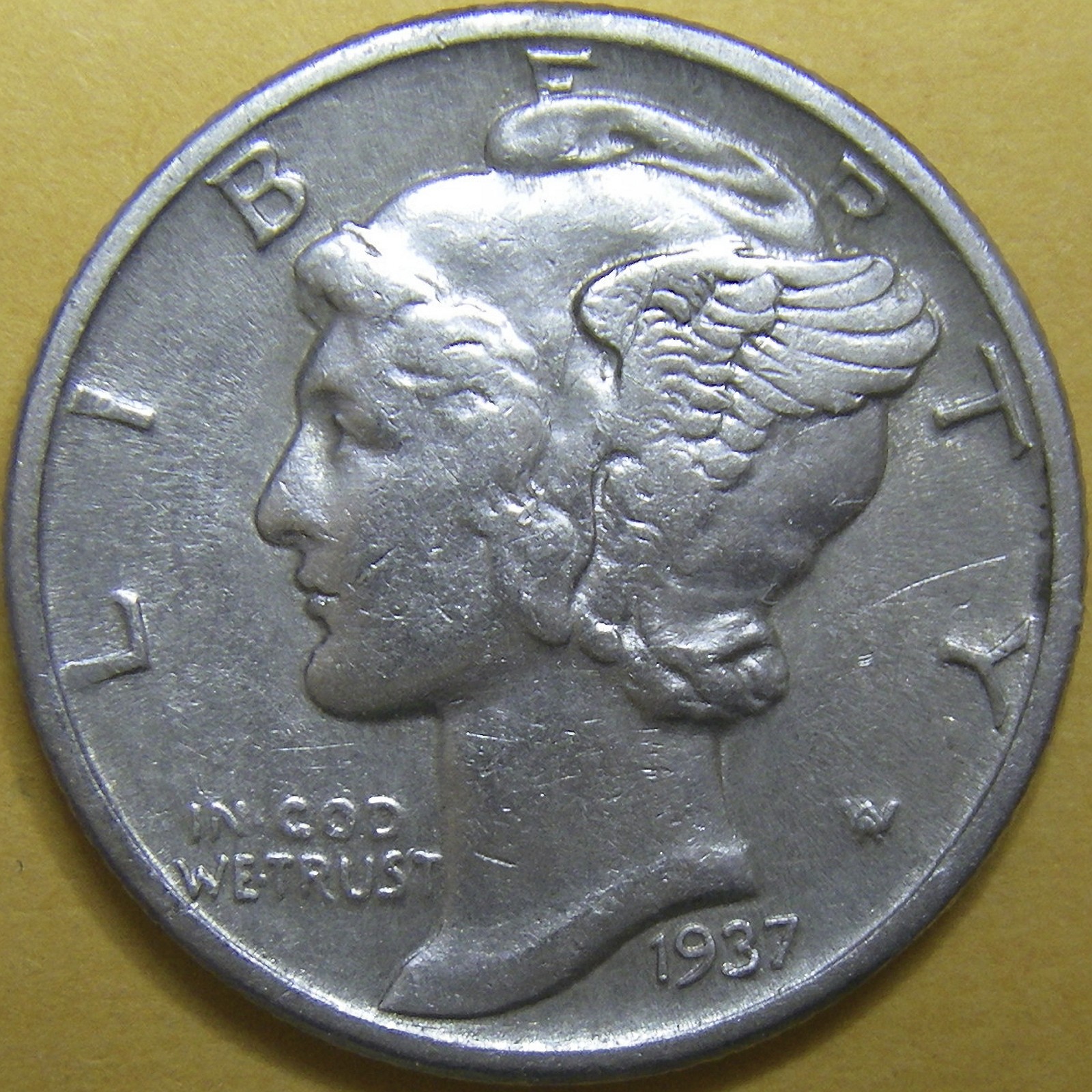 1937 Mercury Dime - 90% Silver