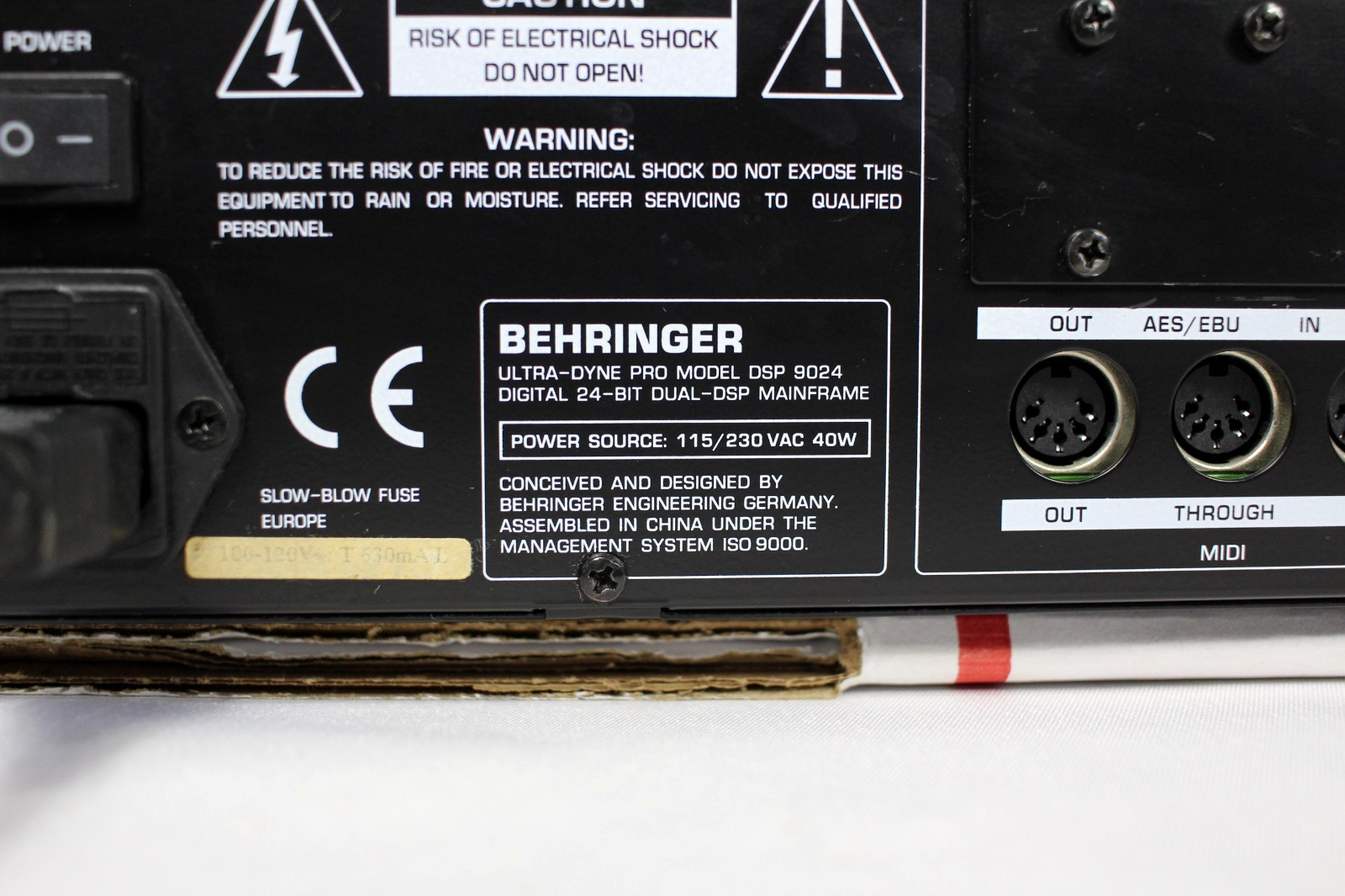 Behringer DSP9024 Ultra-Dyne Pro Digital Processor 24bit Dual DSP Mainframe