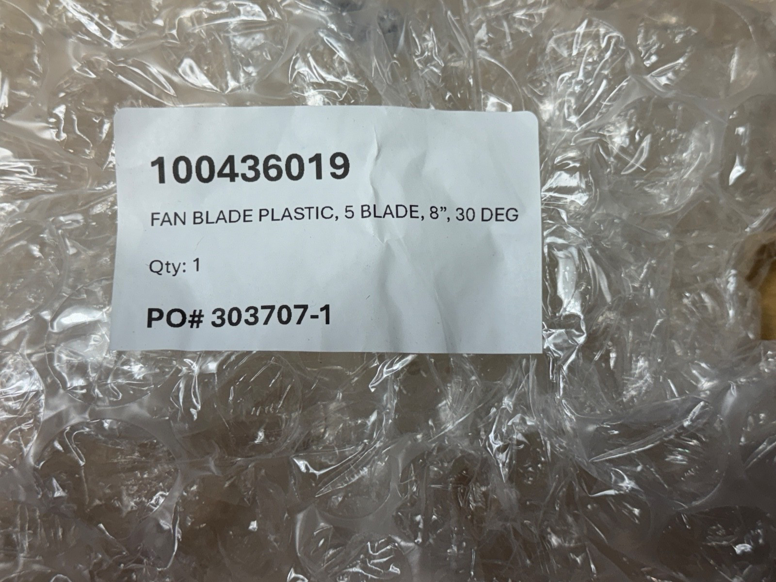 Ojeda 100436019- Genuine OEM FAN BLADE PLASTIC 5 BLADES 8" 30 DEG