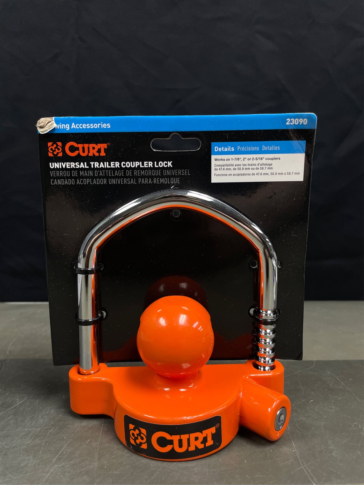 CURT Universal Trailer Coupler Lock