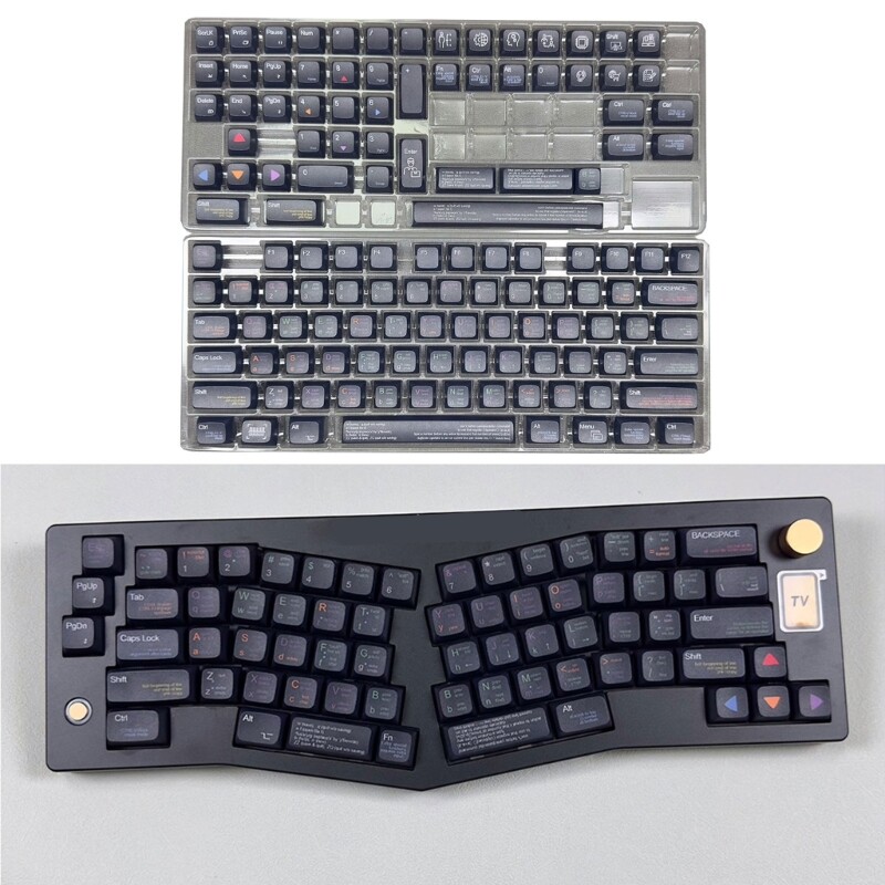 XDA Height Gaming Keyboard Keycaps 128PCS for Programmer Mechanical Keyboards