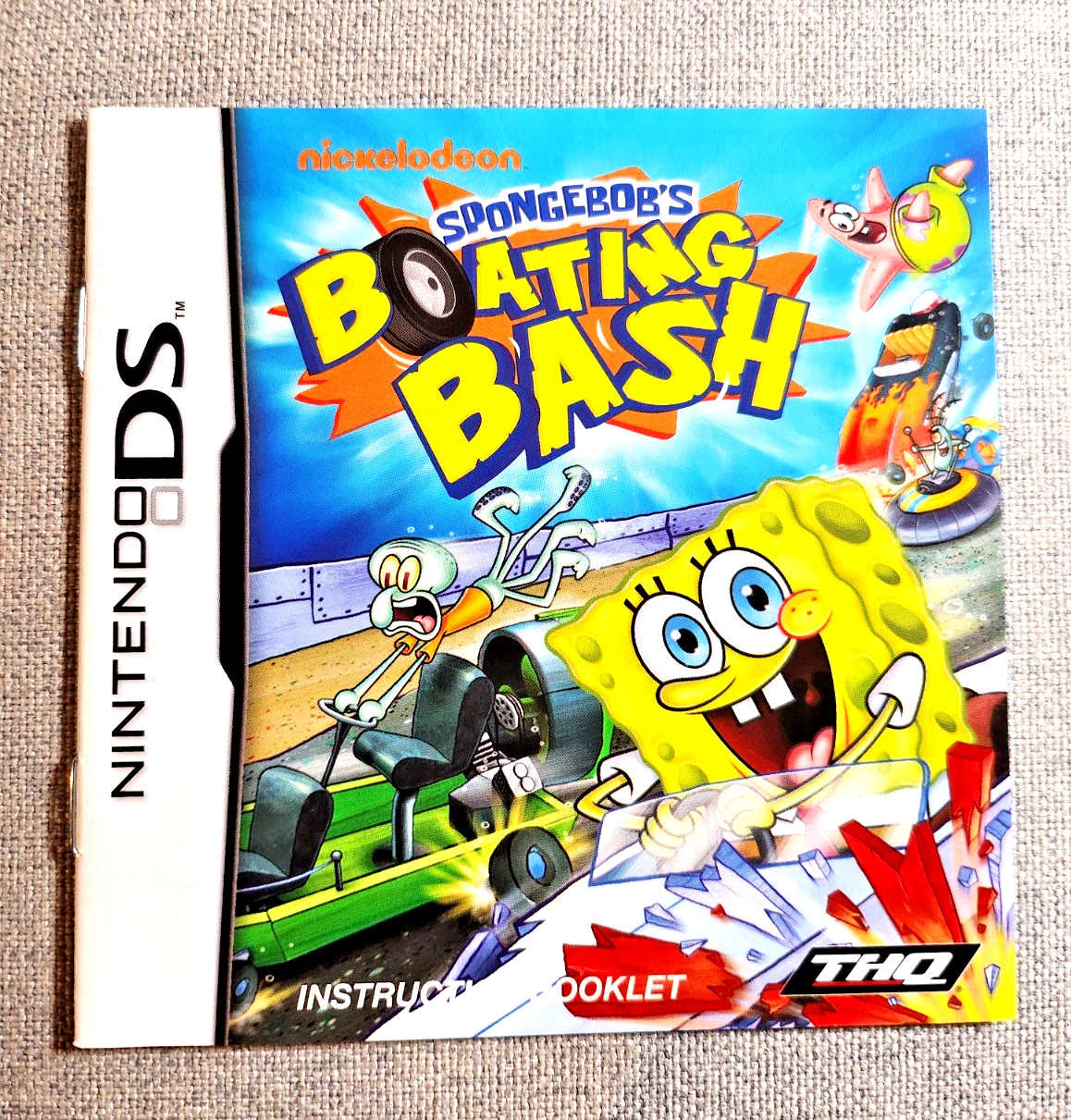 SpongeBob's Boating Bash Instruction Manual Only - Nintendo DS