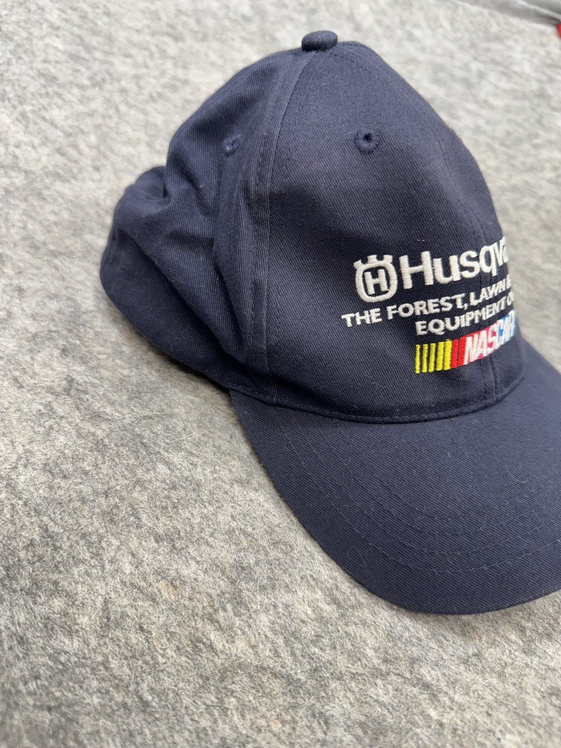 Husqvarna NASCAR Navy Blue Adjustable Baseball Cap Hat