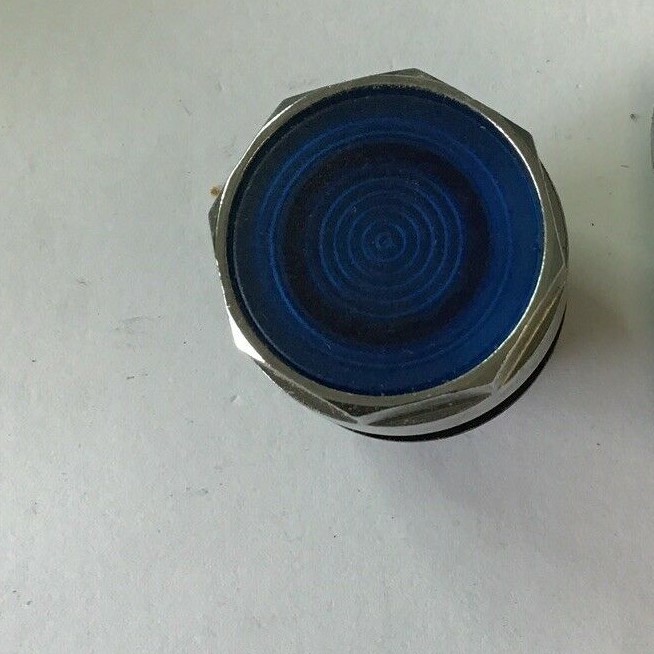 CUTLER HAMMER E22N6 FLUSH PUSH BUTTON 25MM ILLUM. BLUE ***LOTOF2***