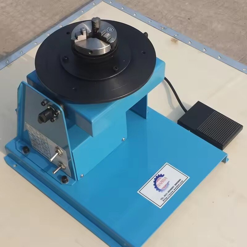 10KG Rotary Welding Positioner 0-90° Positioning Turntable Table + 65MM Chuck