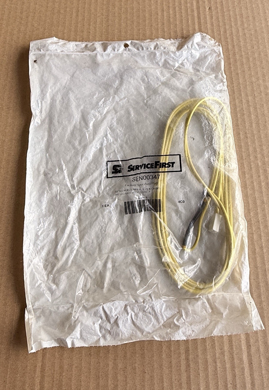 ServiceFirst SEN00347 Sensor Assembly Yellow for HVAC Systems