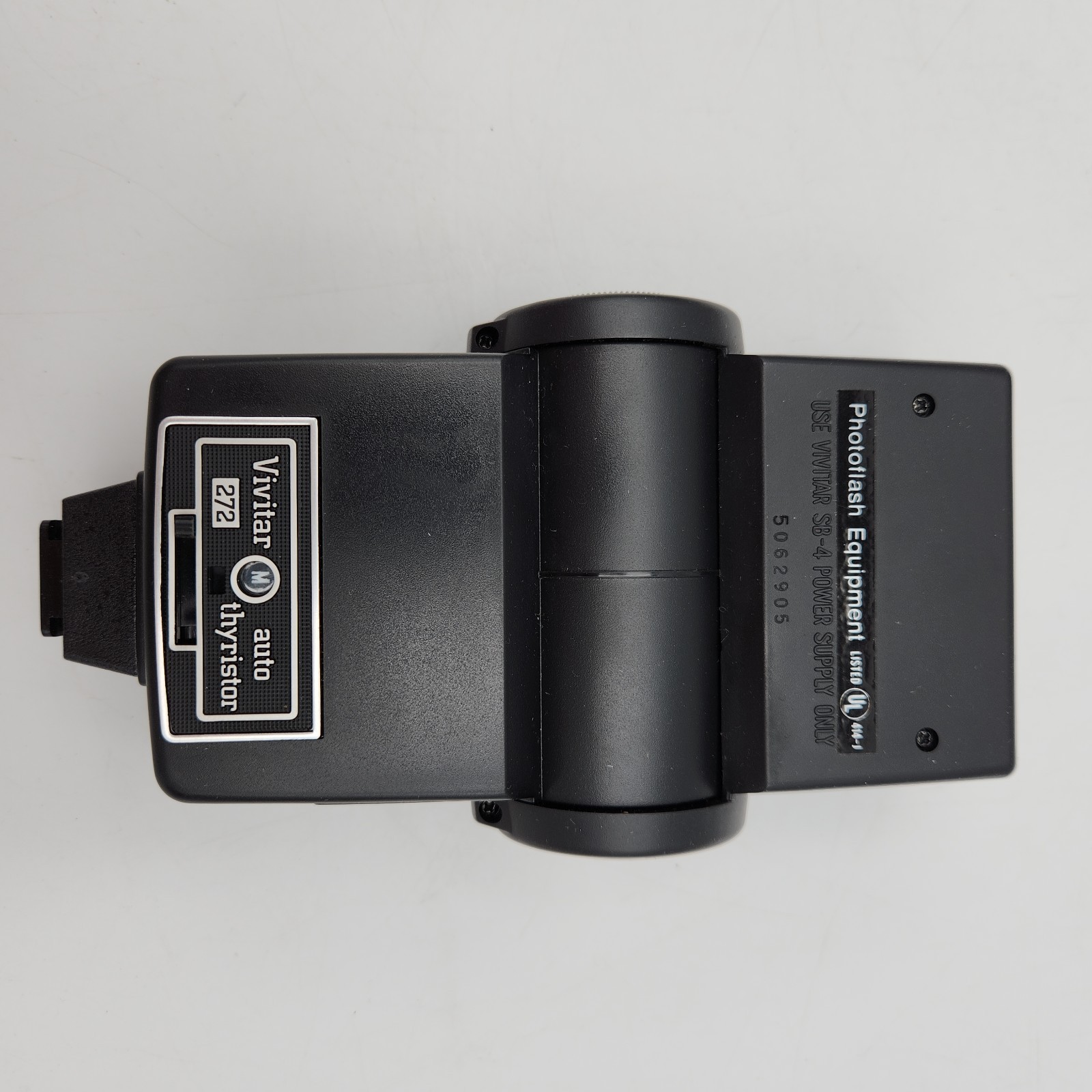 Vintage Vivitar 272 Auto Thyristor Camera Flash Box Case Accessories Works