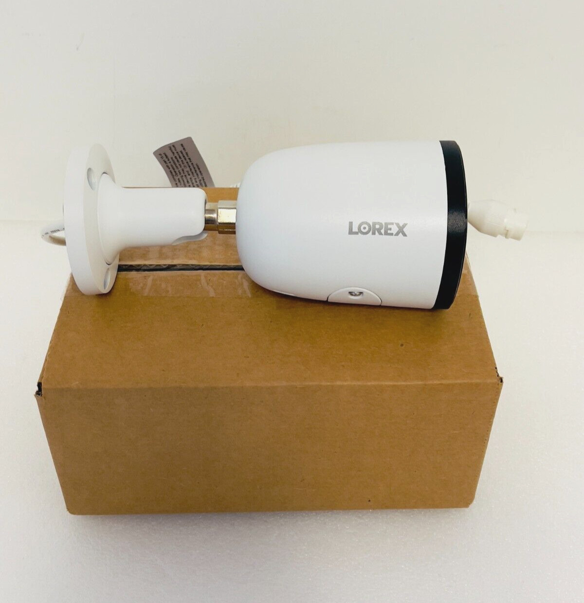 Lorex 4K+ 12MP IP Wired Bullet Security Camera with Smart Lighting (E910AB)