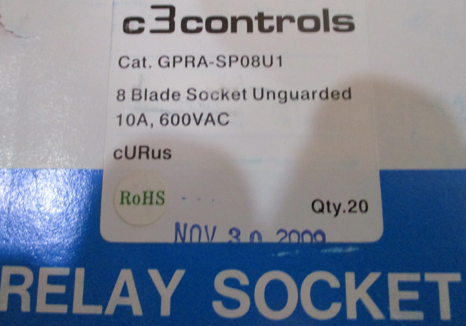 20 NEW IN BOX - C3CONTROLS GPRA-SP08U1 (NEW IN BOX)
