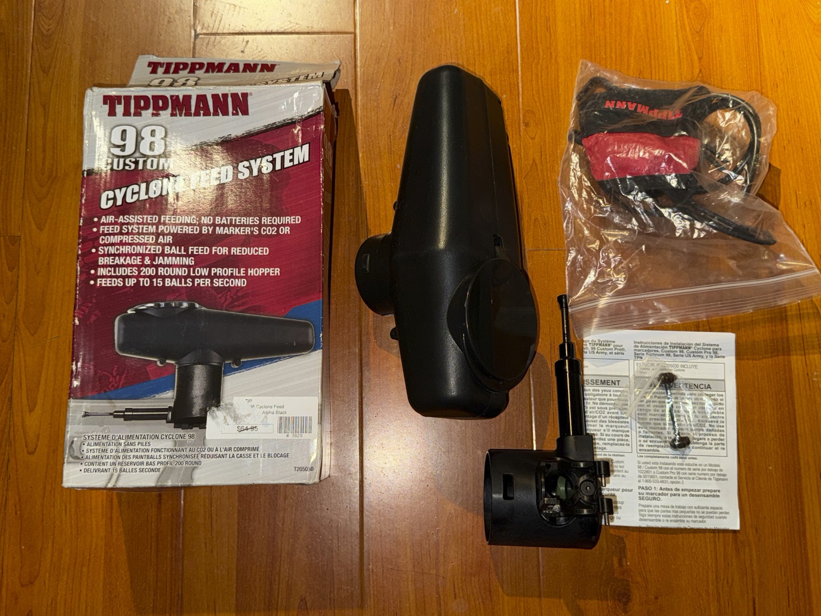 Tippmann Paintball 98 Custom Black Cyclone Feed System - Open Box