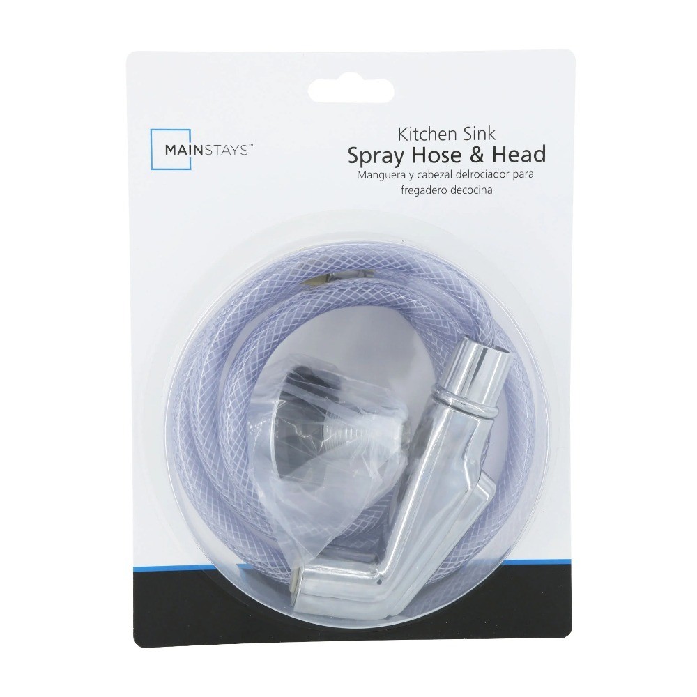 Kitchen Sink Spray Hose and Head 48 Inch Chrome Faucet Replacement Pull Down