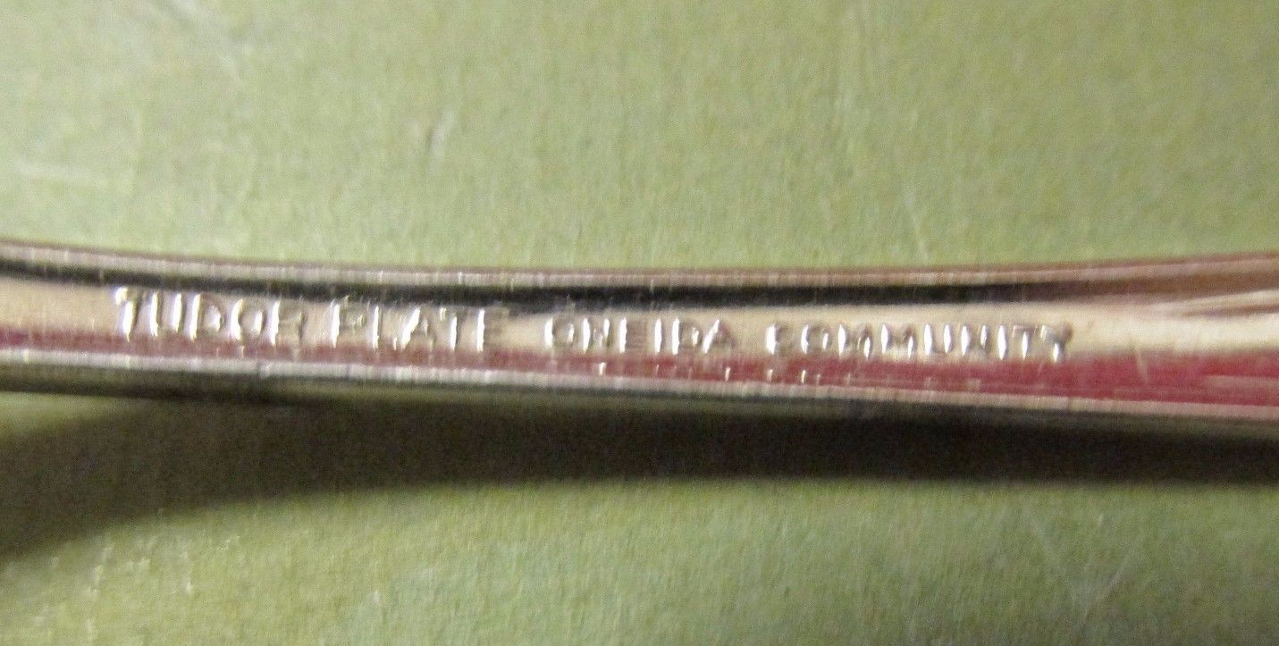 ONEIDA COMMUNITY TUDOR SILVER PLATE SET FLATWARE LOT OF 9