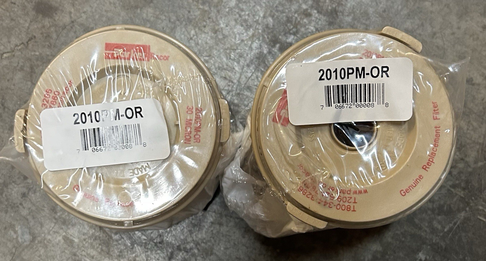 (2 Pack) Parker Racor 2010PM-OR Fuel Filter Element 30 Microns