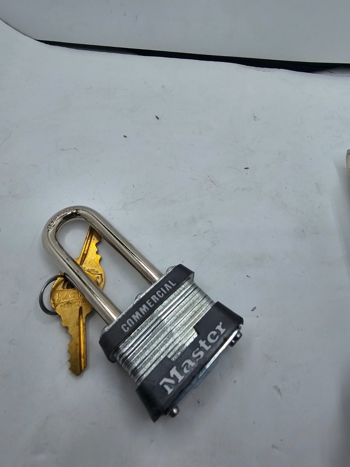 MASTER LOCK 3KALH-3210 Keyed Padlock, 5/8" Rectangle Silver 48WL07