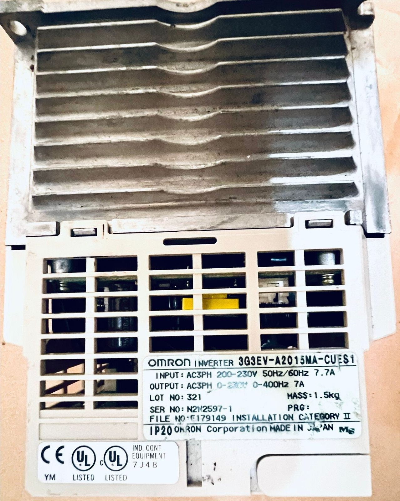 OMRON 3G3EV-A2015MA-CUES1 INVERTER SYSDRIVE